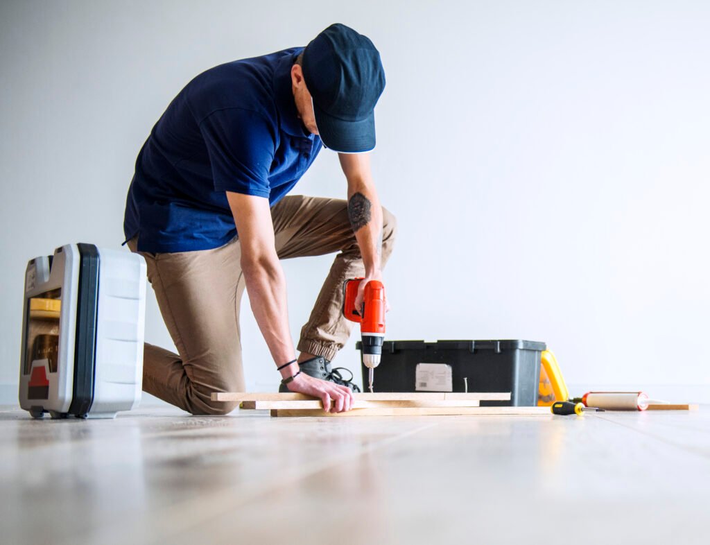 people renovating the house concept